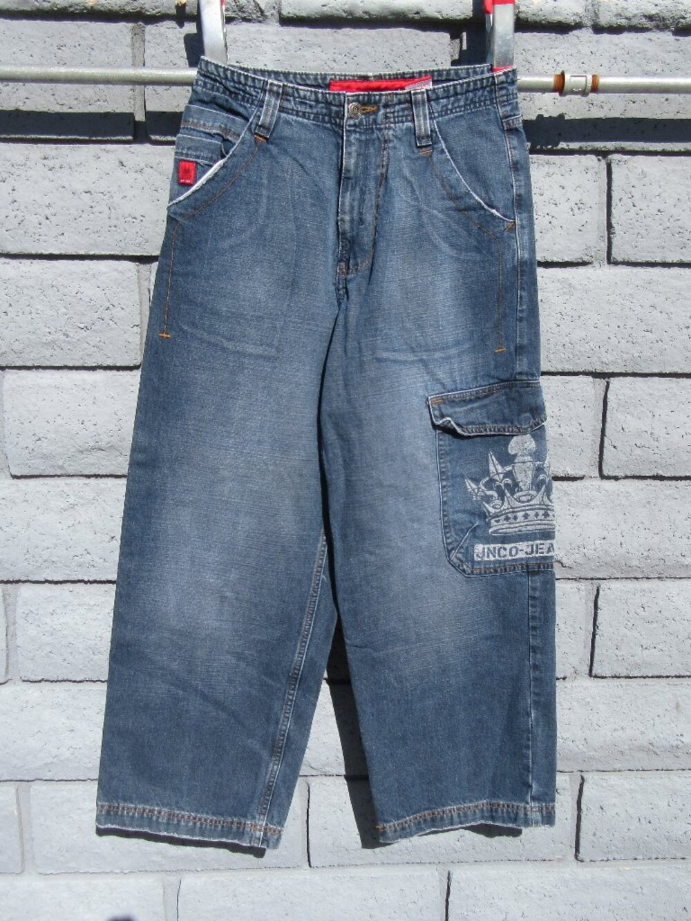 JNCO Jeans Crown Logo Cargo Pants Jeans Size 30 x 30
